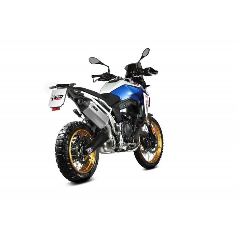 TERMINALE MIVV SPEED EDGE BMW F 900 GS ADVENTURE 2024 (EURO 5+), OMOLOGATO ACCIAIO/CARBONIO