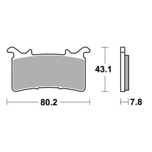 SINTERED FRONT BRAKE PADS SET SBS 985 HS BMW S 1000 RR 2023-2024 NISSIN CALIPER