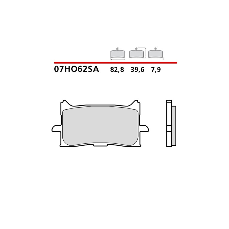 SET VORDERER SINTER BREMSBELÄGE BREMBO HONDA AFRICA TWIN 1100 2024-2026 (SA COMPOUND)