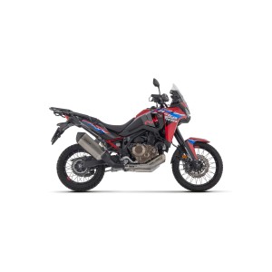 TERMINALE DI SCARICO ARROW SONORA HONDA AFRICA TWIN 1100 2024-2026 (EURO 5+), TITANIO/CARBONIO, OMOLOGATO