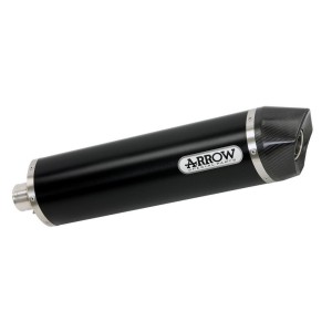 ARROW MAXI RACE-TECH EXHAUST HONDA AFRICA TWIN 1100 ADVENTURE SPORTS 2024-2026 (EURO 5+), DARK ALUMINUM/CARBON, APPROVED