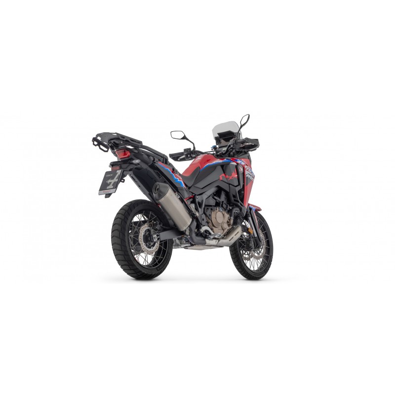 TERMINALE DI SCARICO ARROW SONORA HONDA AFRICA TWIN 1100 ADVENTURE SPORTS 2024-2025, TITANIO/CARBONIO, OMOLOGATO