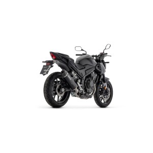 TERMINALE ARROW INDY RACE EVO HONDA HORNET 500 2024 (EURO 5+), ALLUMINIO DARK/CARBONIO, OMOLOGATO