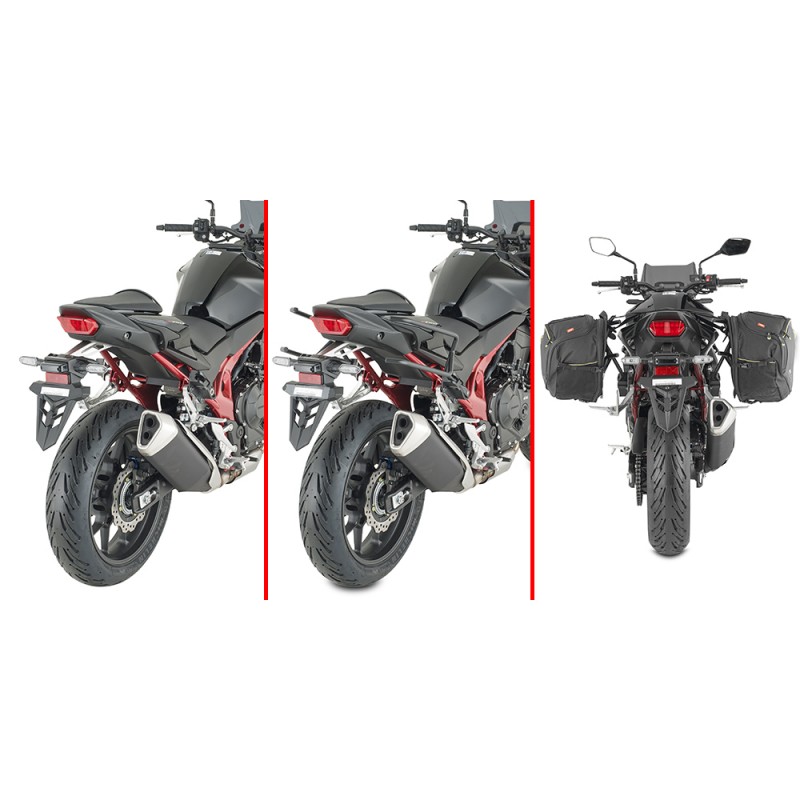 CHASIS GIVI REMOVE-X DE FIJACION RAPIDA PARA ALFORJAS BLANDAS LATERALES HONDA HORNET 500 2024