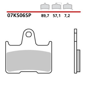 SET HINTERE SINTER BREMSBELÄGE BREMBO BMW M 1000 R 2023-2024