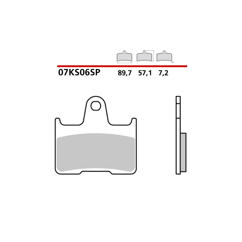 BREMBO SINTERED BRAKE REAR PADS SET BMW M 1000 R 2023-2024