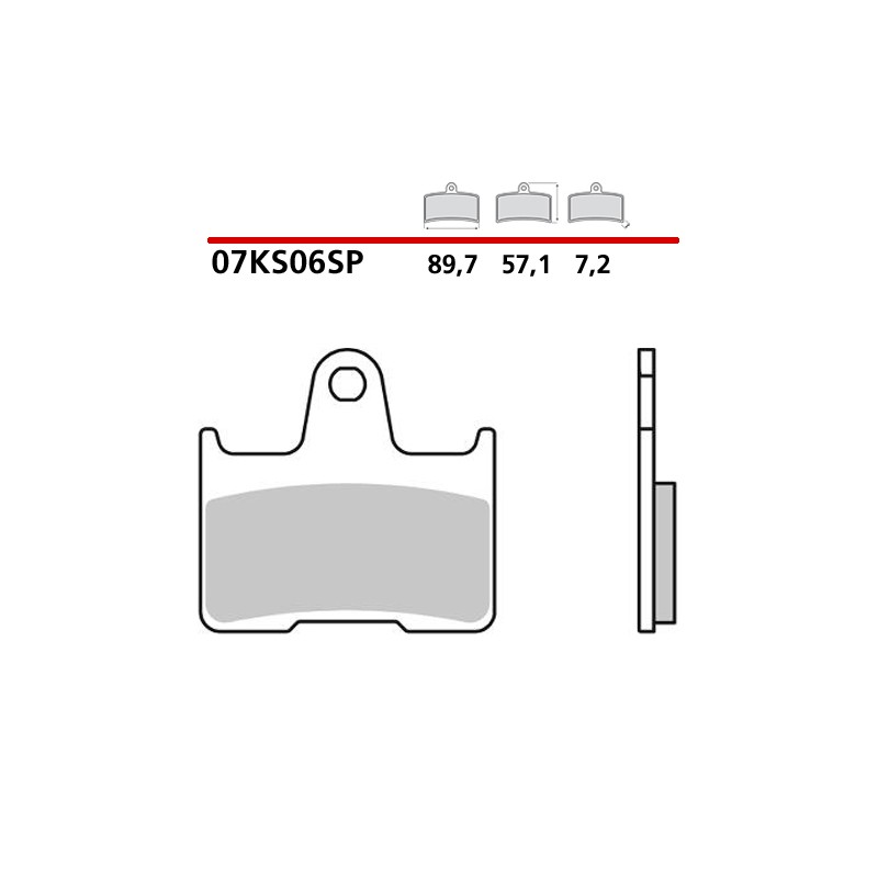 SET HINTERE SINTER BREMSBELÄGE BREMBO BMW M 1000 R 2023-2024