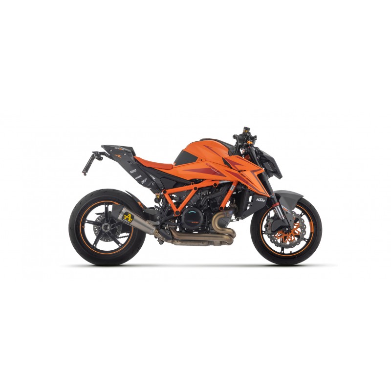 TERMINALE ARROW X-KONE KTM 1390 SUPER DUKE R 2024 (EURO 5+), TITANIO/CARBONIO, OMOLOGATO