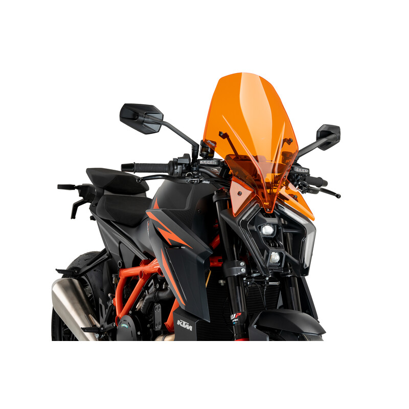 PUIG TOURING WINDSCHUTZSCHEIBE NEW GENERATION KTM 1390 SUPER DUKE R 2024, ORANGE