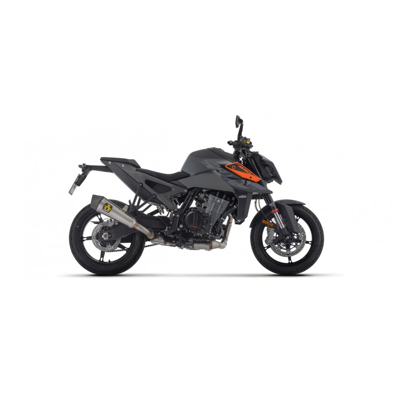 TERMINALE ARROW X-KONE KTM 990 DUKE 2024, TITANIO/CARBONIO, OMOLOGATO