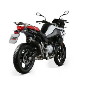 TERMINALE MIVV DELTA RACE BMW F 750 GS 2021-2023, OMOLOGATO BLACK/CARBONIO
