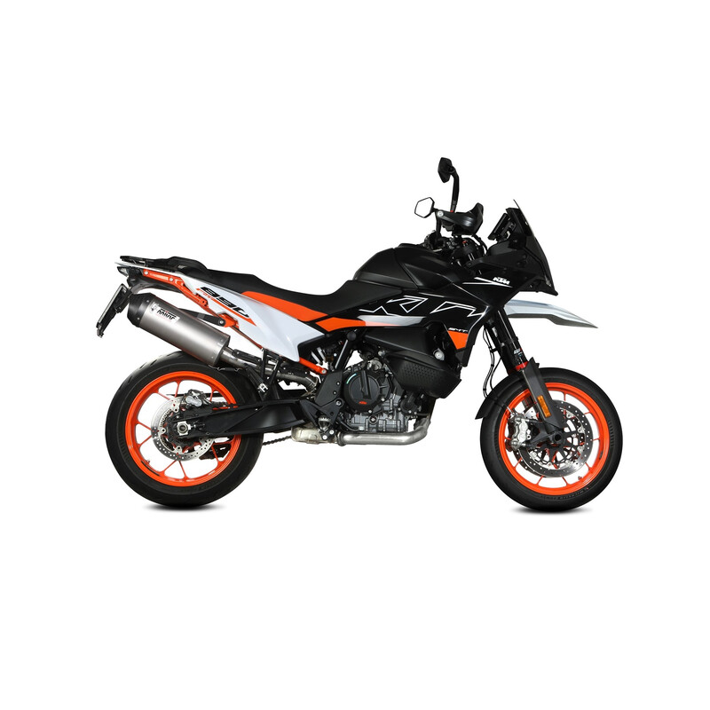 TERMINALE MIVV OVALE KTM 890 SMT 2023, OMOLOGATO TITANIO/CARBONIO