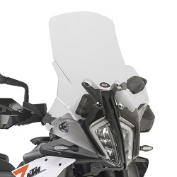 CUPOLINO GIVI TOURING KTM 890 SMT 2023, TRASPARENTE, CON KIT DI MONTAGGIO