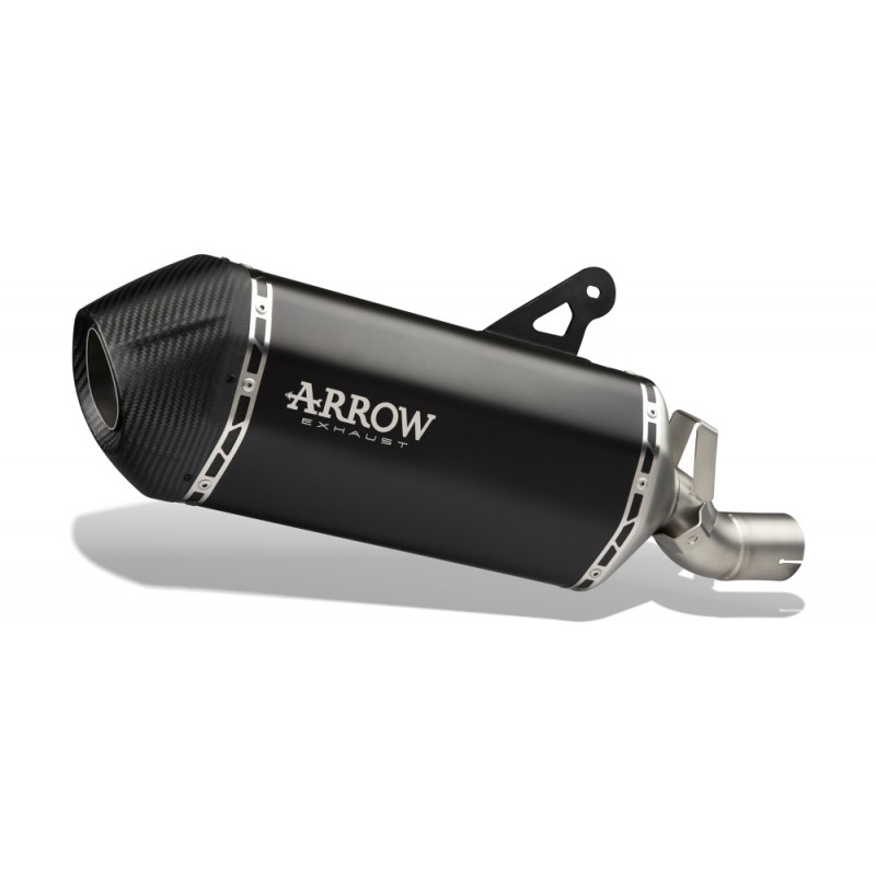 TERMINALE DI SCARICO ARROW SONORA KTM 890 SMT 2024 (EURO 5+), TITANIO DARK/CARBONIO, OMOLOGATO