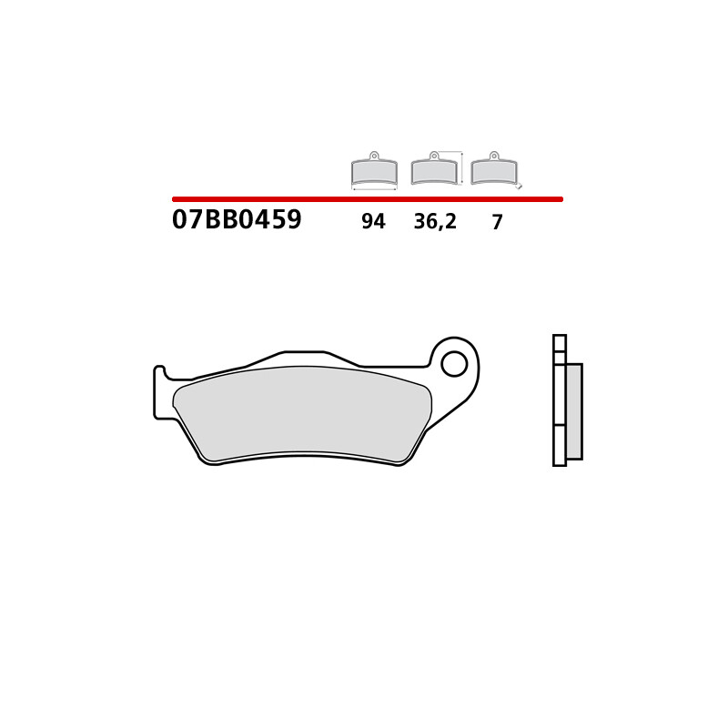 SET PASTIGLIE FRENO POSTERIORI GENUINE BREMBO HUSQVARNA NORDEN 901 2024-2025