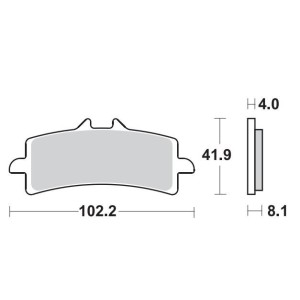 GESINTERTE BREMSBELÄGE VORNE SBS 901 HS TRIUMPH TIGER 900 RALLY PRO 2024-2025