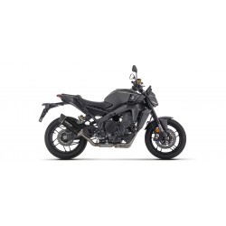 ARROW INDY RACE FULL EXHAUST SYSTEM EVO YAMAHA MT-09 2024 (EURO 5+), DARK ALUMINUM/CARBON, CATALYTIC