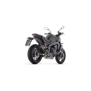 ARROW INDY RACE FULL EXHAUST SYSTEM EVO YAMAHA MT-09 2024-2025 (EURO 5+), DARK ALUMINUM/CARBON, CATALYTIC