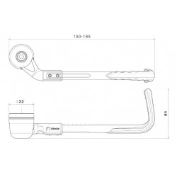 PROTECCIÓN MANETA FRENO/EMBRAGUE RIZOMA PROGUARD SPORT YAMAHA MT-09 2024