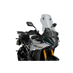 PUIG TOURING WINDSHIELD WITH DEFLECTOR SUZUKI GSX-S 1000 GX 2024, LIGHT SMOKE