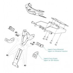 KIT LIGHTECH LICENSE PLATE HOLDER SUZUKI GSX-8S 2024, ADJUSTABLE IN ALUMINUM