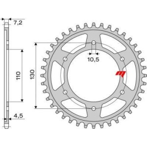 STEEL REAR SPROCKET FOR 525 CHAIN SUZUKI GSX-8S 2024-2025
