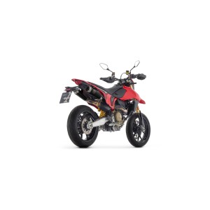 COPPIA TERMINALI ARROW PRO-RACE DUCATI HYPERMOTARD 698 2024, ACCIAIO DARK, OMOLOGATI