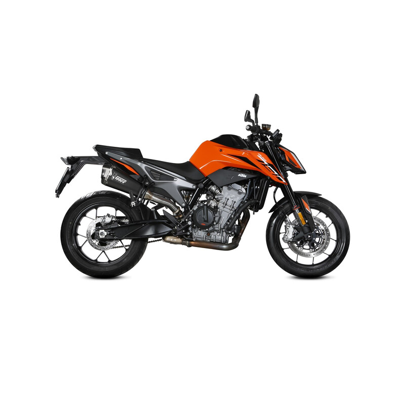 TERMINALE MIVV DELTA RACE KTM 790 DUKE 2023-2024, OMOLOGATO BLACK/CARBONIO