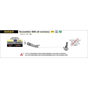 ARROW PRO-RACE EXHAUST DUCATI SCRAMBLER FULL THROTTLE 2023-2024, STEEL, APPROVED