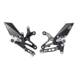 LIGHTECH ADJUSTABLE REAR SETS WITH FIXED FOOTRESTS KAWASAKI ZX-6R 636 2024-2025