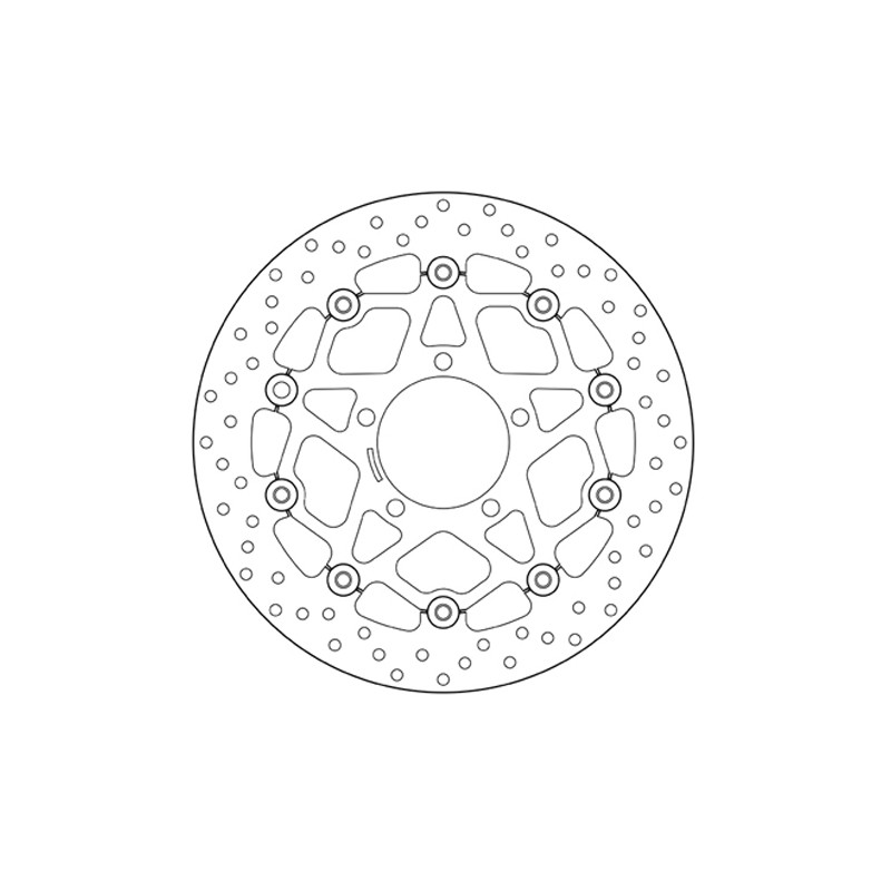 COPPIA DISCHI FRENO ANTERIORI BREMBO SERIE ORO KAWASAKI ZX-6R 636