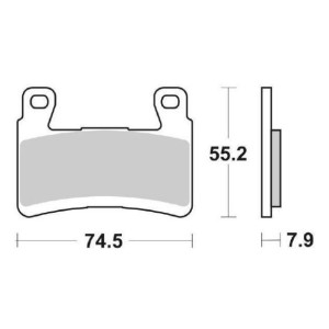 PASTILLAS DE FRENO DELANTERAS DUAL CARBON SBS 894 DC KAWASAKI ZX-6R 636 2013-2015