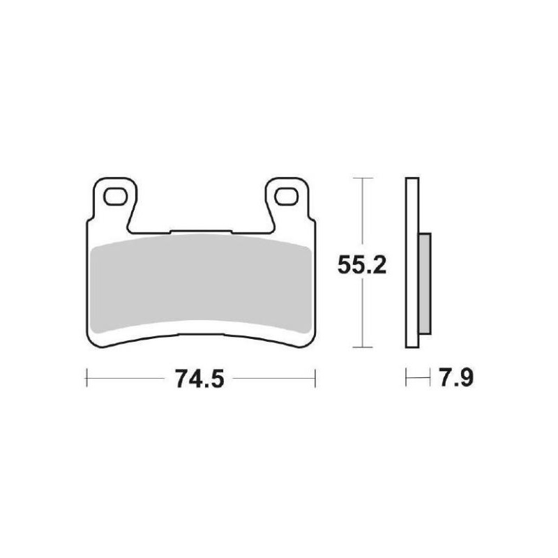 SET PASTIGLIE FRENO ANTERIORI DUAL CARBON SBS 894 DC KAWASAKI ZX-6R 636 2016-2017
