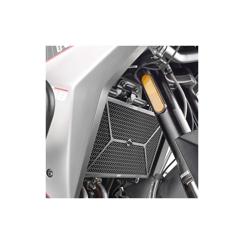 PROTEZIONE RADIATORE GIVI IN ACCIAIO INOX MOTO MORINI X-CAPE 650 2024-2025, NERO