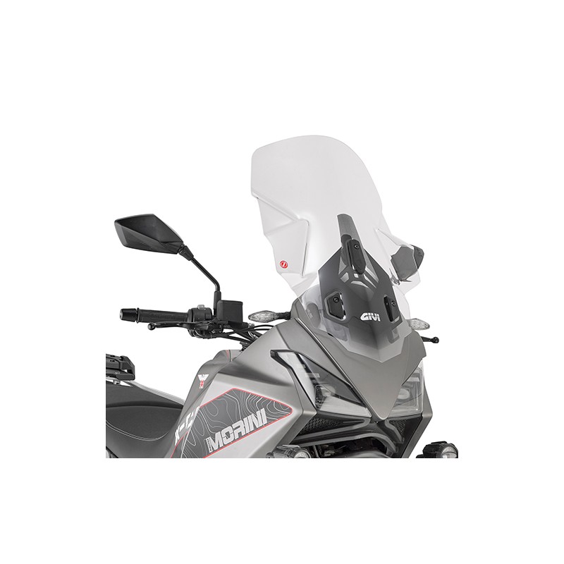 CUPOLINO GIVI TOURING MOTO MORINI X-CAPE 650 2024-2025, TRASPARENTE