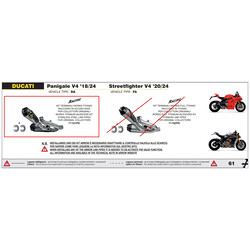 COPPIA TERMINALI DI SCARICO ARROW WORKS DUCATI STREETFIGHTER V4 2021-2022, TITANIO/CARBONIO, RACING 