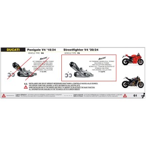 COPPIA TERMINALI DI SCARICO ARROW WORKS DUCATI PANIGALE V4 2020, TITANIO/CARBONIO, RACING