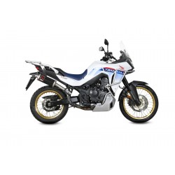 EXHAUST MIVV DAKAR HONDA TRANSALP 750 2023-2024, APPROVED STEEL BLACK