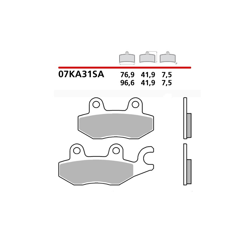 BREMBO SINTERED BRAKE FRONT PADS SET KAWASAKI NINJA 400 2023 (SA COMPOUND)