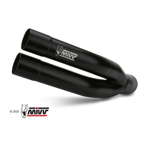 EXHAUST MIVV DOUBLE GUN SUZUKI GSX-R 750 2008-2010, NOT APPROVED BLACK