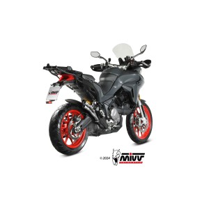 TERMINALE MIVV DOUBLE GUN DUCATI MULTISTRADA 950 2021, OMOLOGATO ACCIAIO
