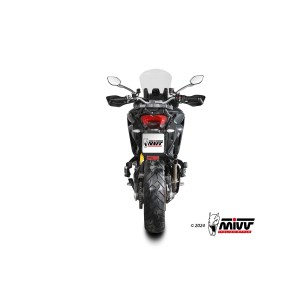 TERMINALE MIVV DOUBLE GUN DUCATI MULTISTRADA 950 S 2021, OMOLOGATO ACCIAIO