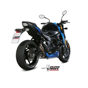 EXHAUST MIVV DOUBLE GUN SUZUKI GSX-S 750 2017-2020, NOT APPROVED STEEL