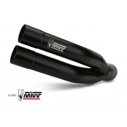 EXHAUST MIVV DOUBLE GUN YAMAHA YZF-R3 2015-2016, APPROVED BLACK