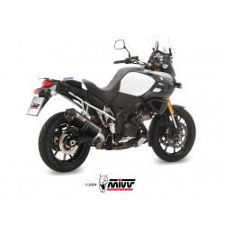 EXHAUST MIVV OVALE SUZUKI V-STROM 1050 2020-2022 , APPROVED BLACK/CARBON