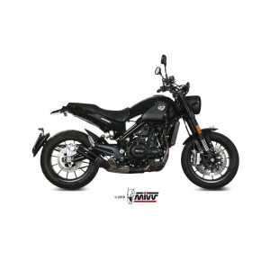 TERMINALE MIVV DOUBLE GUN BENELLI LEONCINO 500 2021-2024, OMOLOGATO BLACK