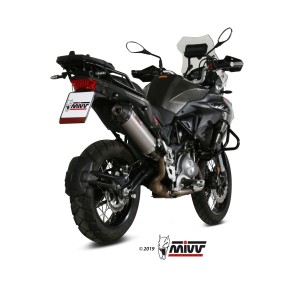 TERMINALE MIVV OVALE BENELLI TRK 502 X 2018-2020, OMOLOGATO TITANIO/CARBONIO
