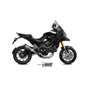 TERMINALE MIVV DELTA RACE DUCATI MULTISTRADA 1200 2013-2014, DEKAT ACCIAIO/CARBONIO