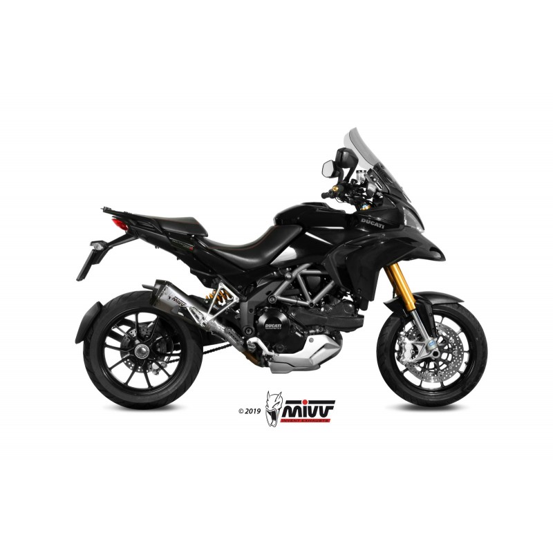 EXHAUST MIVV DELTA RACE DUCATI MULTISTRADA 1200 2013-2014, DEKAT STEEL/CARBON