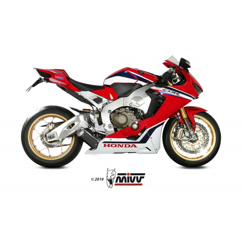 EXHAUST MIVV MK3 HONDA CBR 1000 RR 2017-2019, NOT APPROVED CARBON PASSAGGIO BASSO
